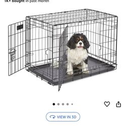 I crate Folding Double Door Dog Crate