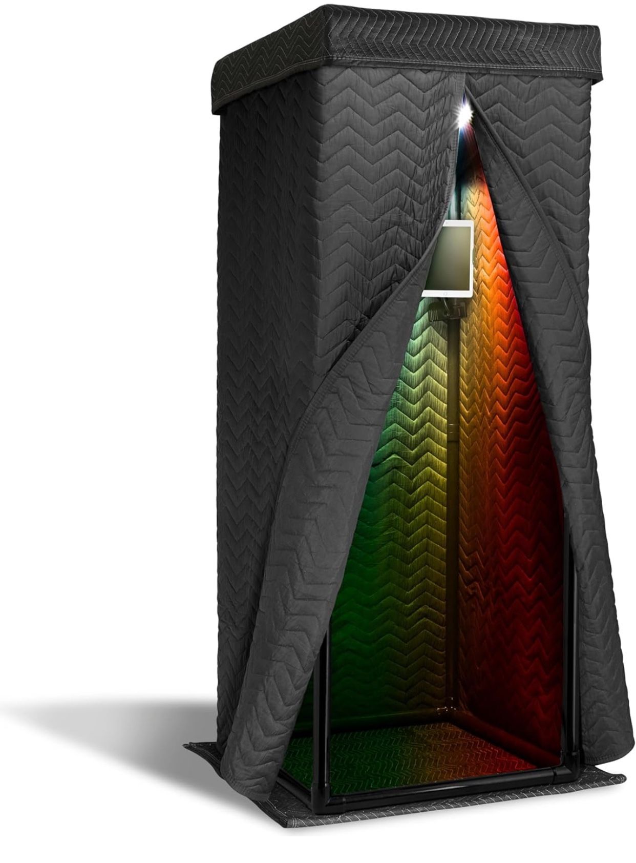 SnapStudio Ultimate Vocal Booth | Portable Sound Booth for Recording Echo-Free Vocals | 360 Reverb Stand-In Isolation Shield | Pro-Sound Blankets | Re
