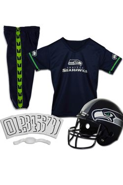 Franklin Seahawks Youth M Helmet And Uniform 