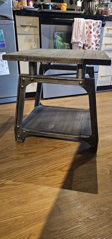 Industrial Style End Table