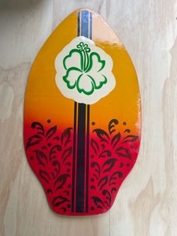 Vintage wood skim surf wakeboard