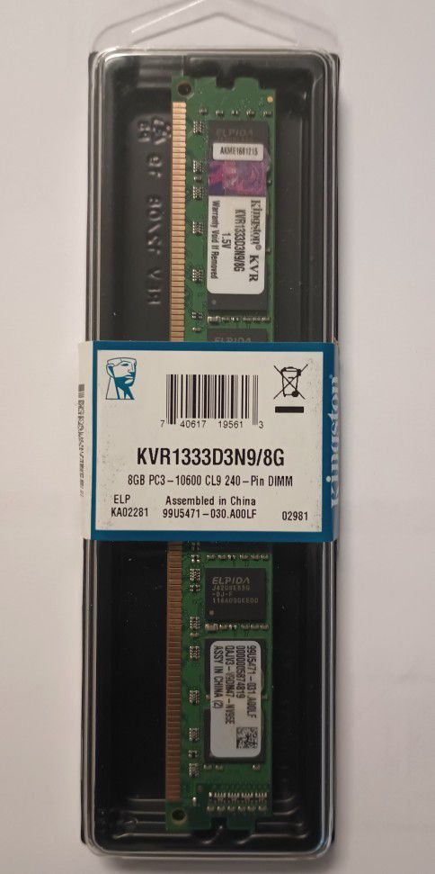 Kingston 32GB PC3-10600 DDR3-1333MHz