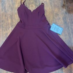 Burgundy Dress 