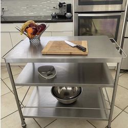 Stainless Steel Bar Car/ Kitchen Isles
