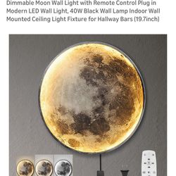 Dimmable Moon Wall Light