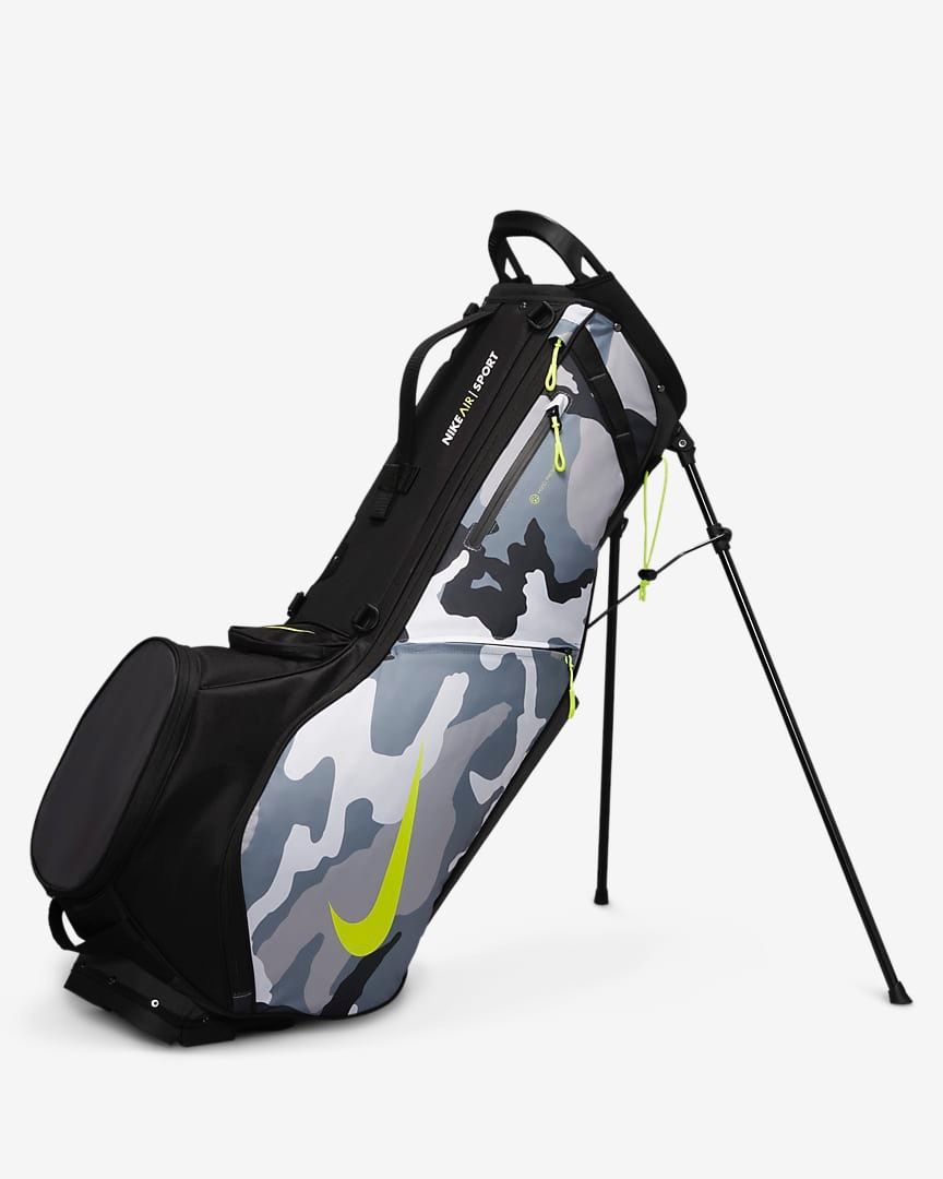 New Unisex Nike Air Sport Camo Carry Golf Bag Black DR5133 025