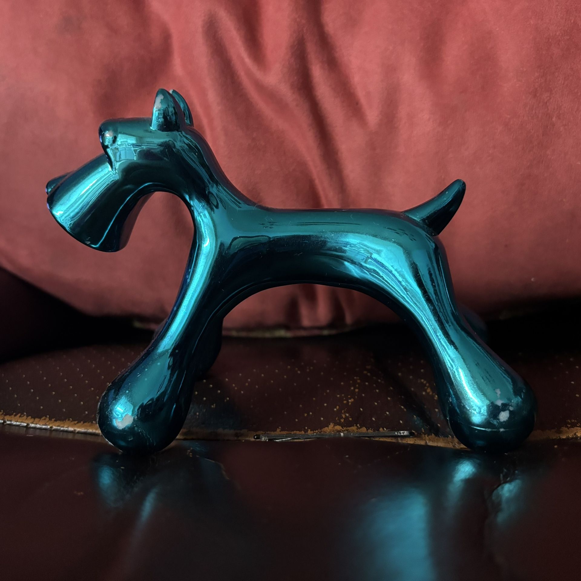 Blue Metallic Dog Massager