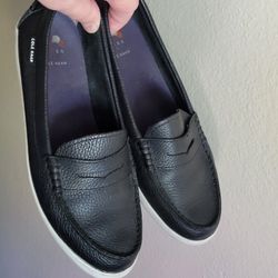 Genuine leather Cole Hann nantucket slip ons  (size 8)