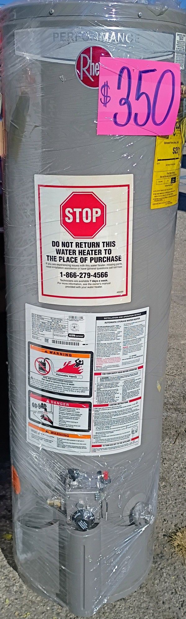 Rheem 29 Gallon Water Heater