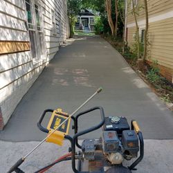 I do concrete work, driveway, patios and sidewalks.