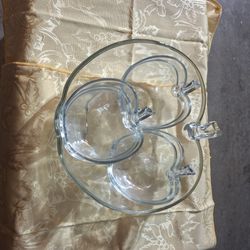 Glass Apple dish