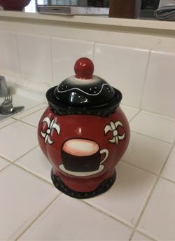 Coffee theme medium size canister