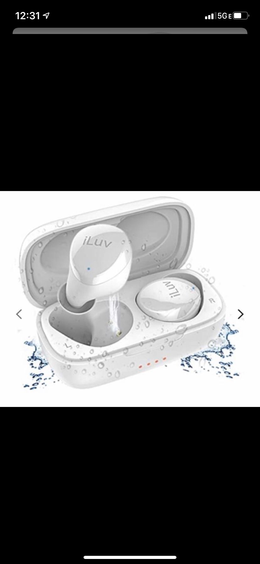 ILUV WIRELESS WATER PROOF EARBUDS{white}
