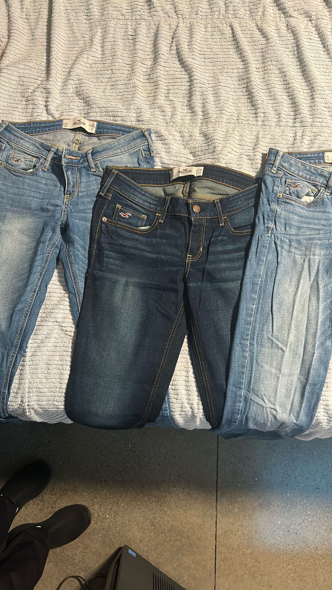 Three Hollister Jeans