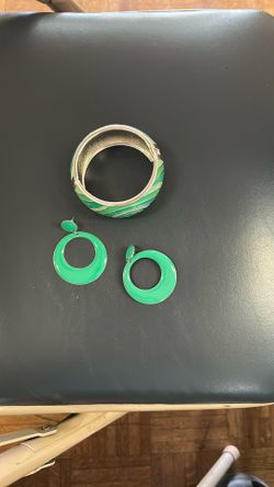 Bracelet And Post Back Earrings