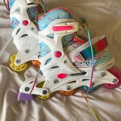 In Line Roller Blades And Cycling Shoes