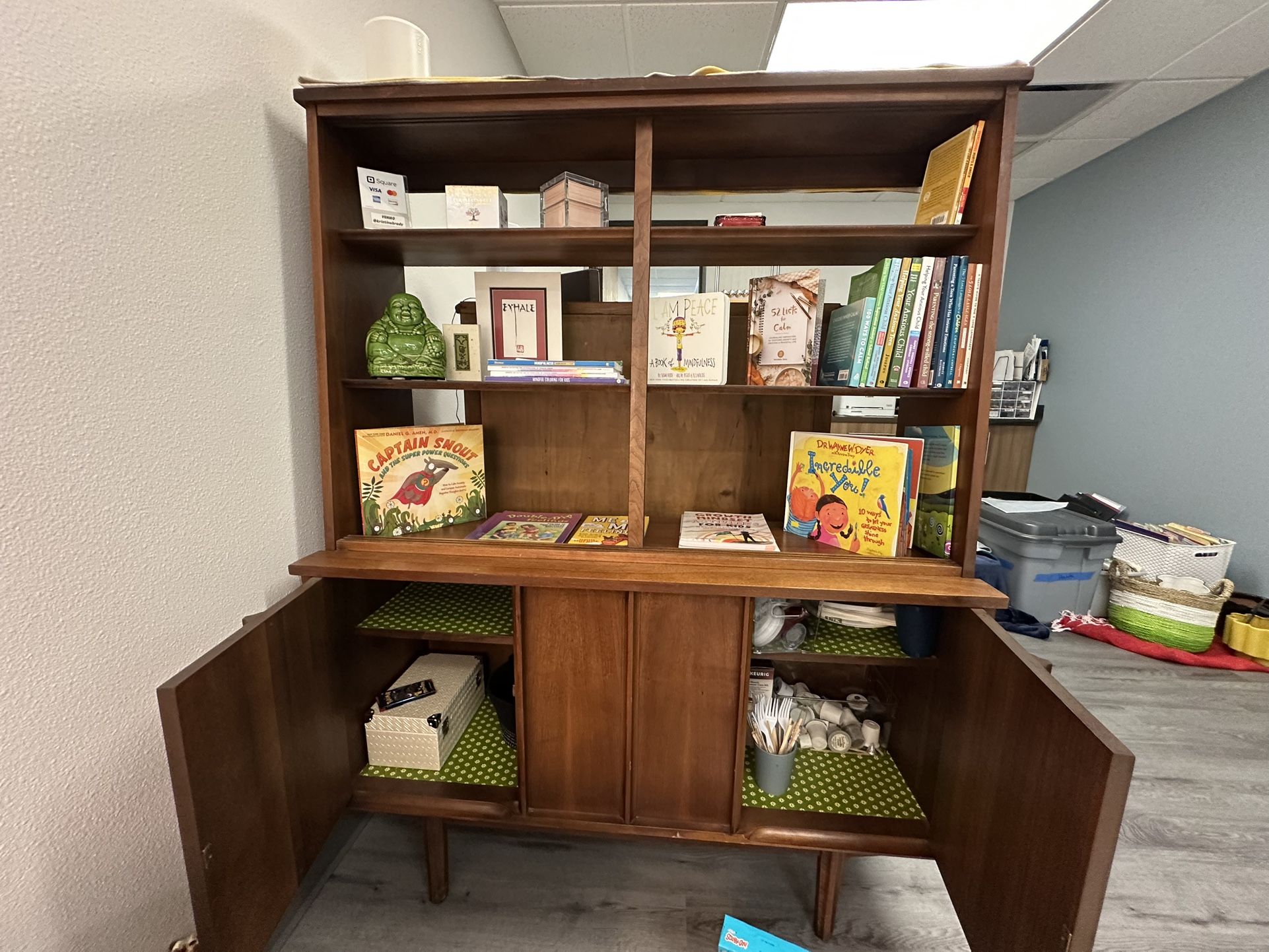 Antique Walnut Hutch