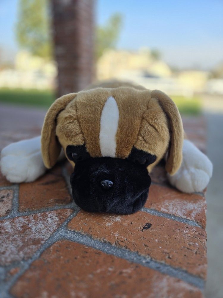 Giant Boxer Stuffed Animal