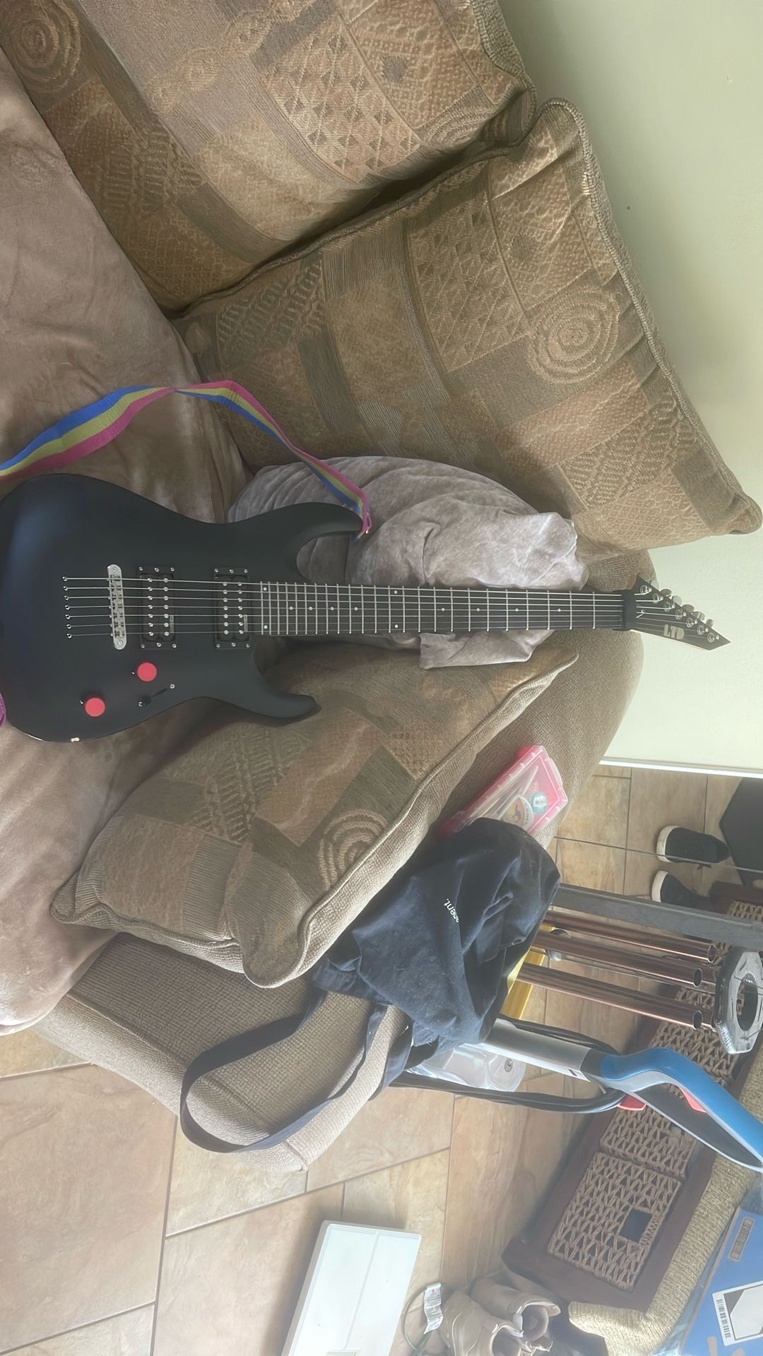 Ltd 7 String Works Perfect Has Small Nick In Body