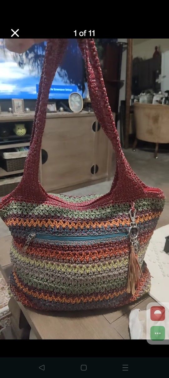 The Sak Large Crochet Hobo Handbag 