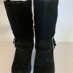 Kelly & Katie Carey-KK Mid Calf Boots Suede leather with inside zipper, Size 6M