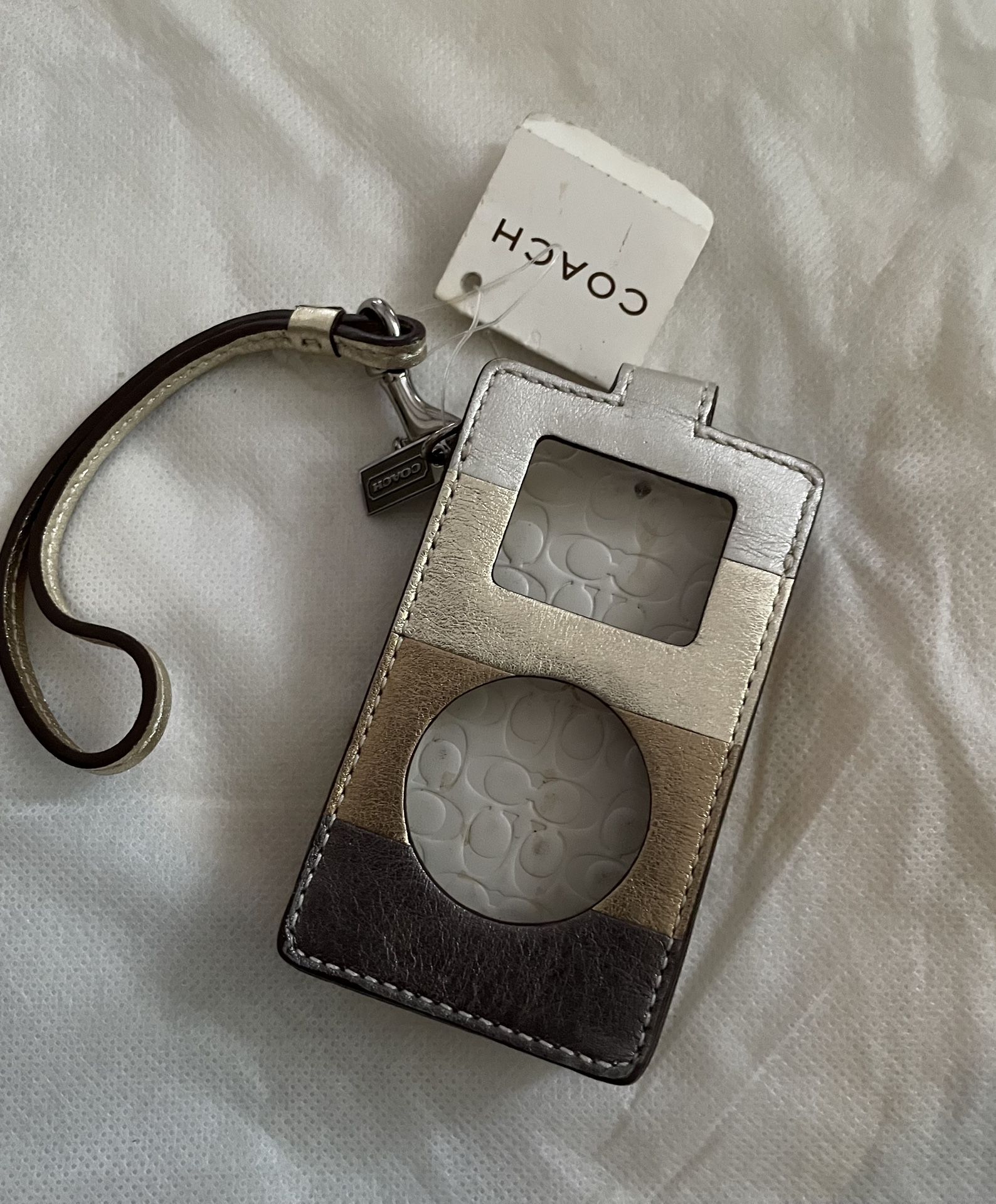 Coach Vintage Metallic Mini Case Wristlet New