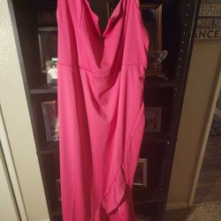 Long pink dress. Brand new!!