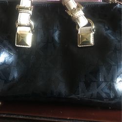 Michael Kors Signature Patten Leather Satchel