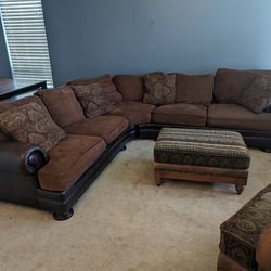 Leather Couch Set - Bernhardt Brand 