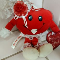 Valentine's Day Plush Gift. Vintage 