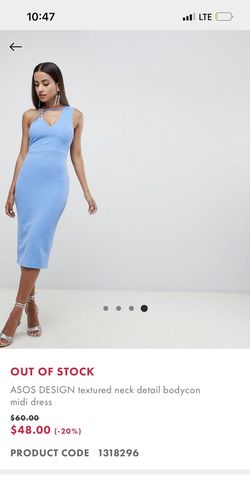 Blue Formal Midi dress