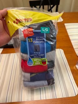 Hanes boxer briefs L 14-16