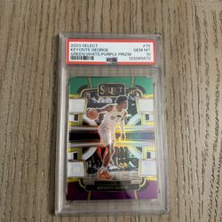 2023 Select Keyonte George – Green / White / Purple Prizm – Rookie – PSA 10 GEM MINT 