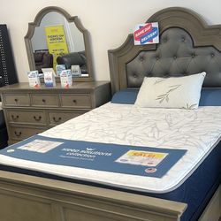 BEAUTIFUL FRISCO KING BED SET!$899!*SAME DAY DELIVERY*NO CREDIT NEEDED*EASY FINANCING*LABOR DAY SALE*