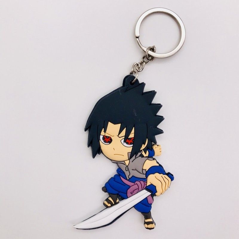 Narute Sasuke Double Sided Keychain