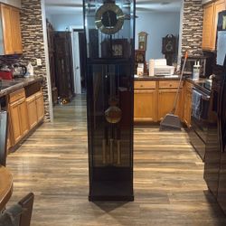 Glass Grandfather Clock