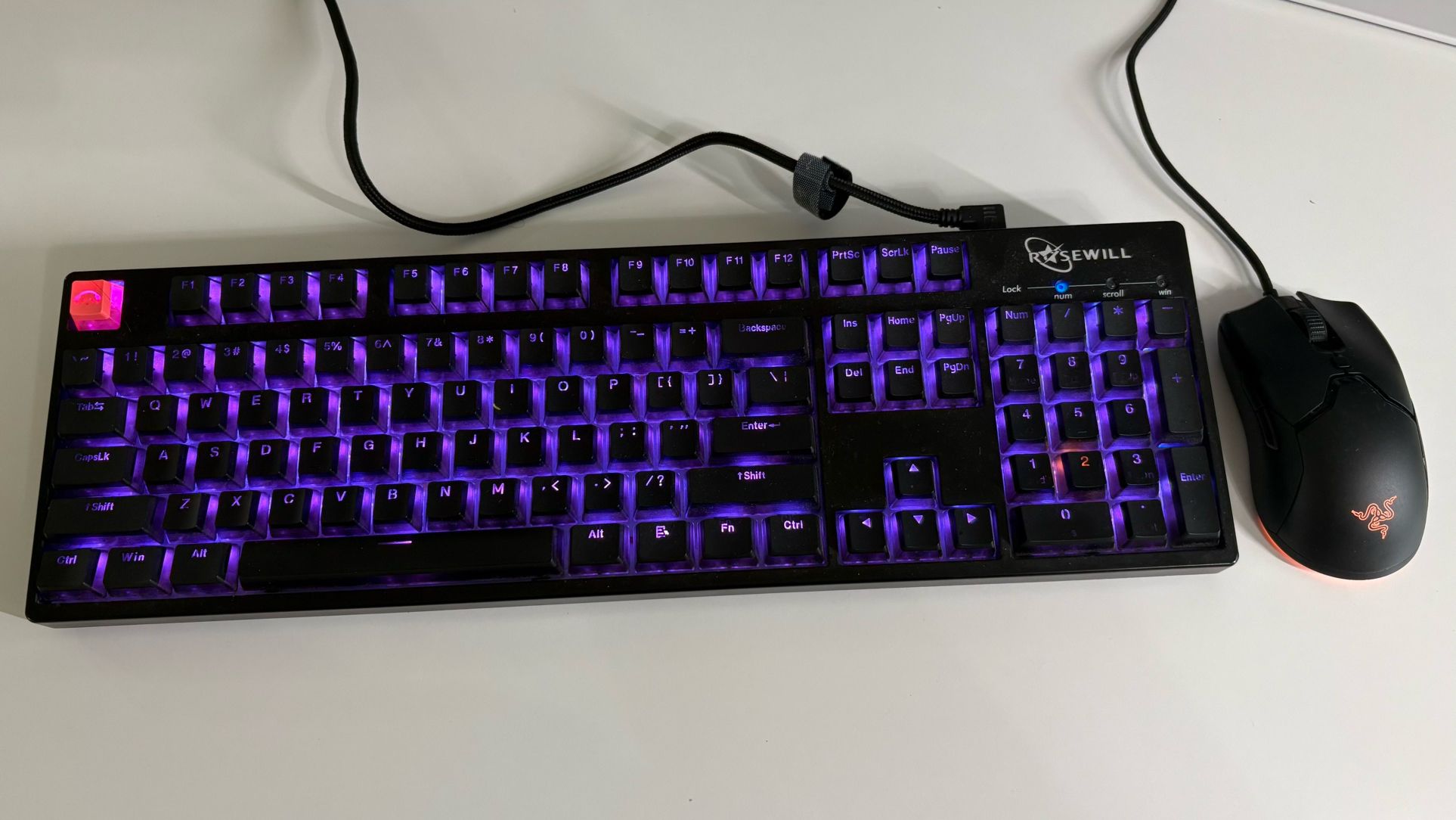 Rosewill Gaming Keboard And Razer Viper Mini Mouse