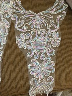 Wedding dress embroidery