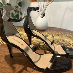 Tamara Mellon Straps Black Sandal  9 1/2