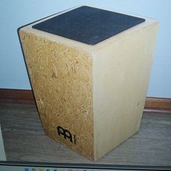 19 Inch MEINl Siam Oak String Cajon With Makah  Burl  Front Plate