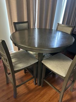 High table with chairs