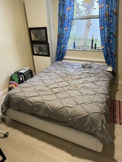 White Full Size Bedframe