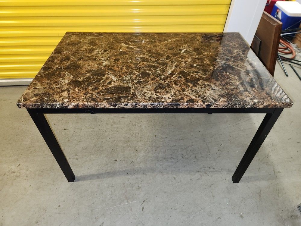 Faux Marble Dining Room Table 