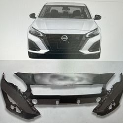 Front Bumper Cover Replacement For 2023 2024 Nissan Altima 