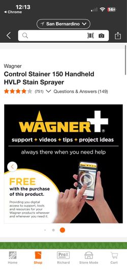 Wagner 150 Control Stainer $20