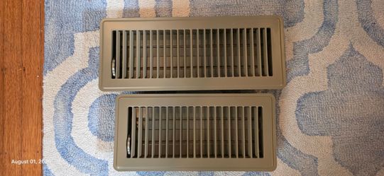 8 Floor Registers - 4x12 (7) 4x10(1)