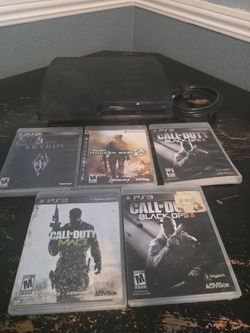 Playstation 3 With 5 Games