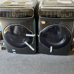 samsung flex front load washer dryer set