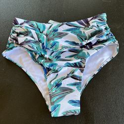 Shein Tropical Bikini Bottoms Size 0XL NEW 