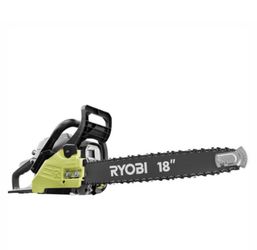 RYOBI 18 in. 38cc 2-Cycle Gas Chainsaw with Heavy Duty Case